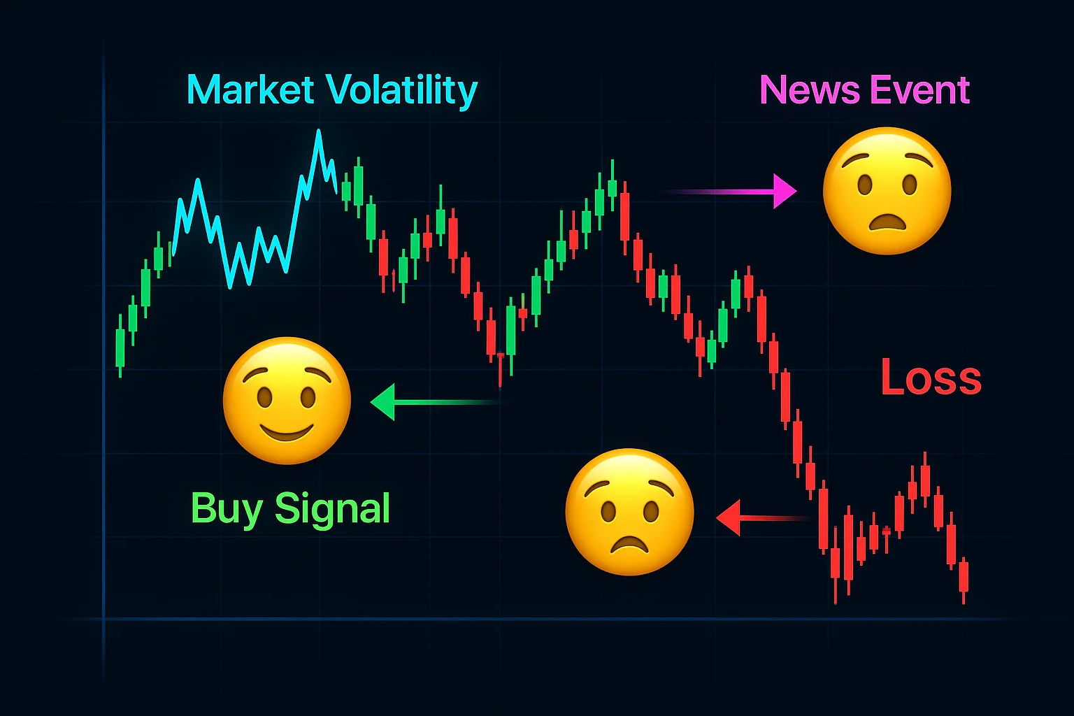 A visual representation of different trading scenarios (e.g.