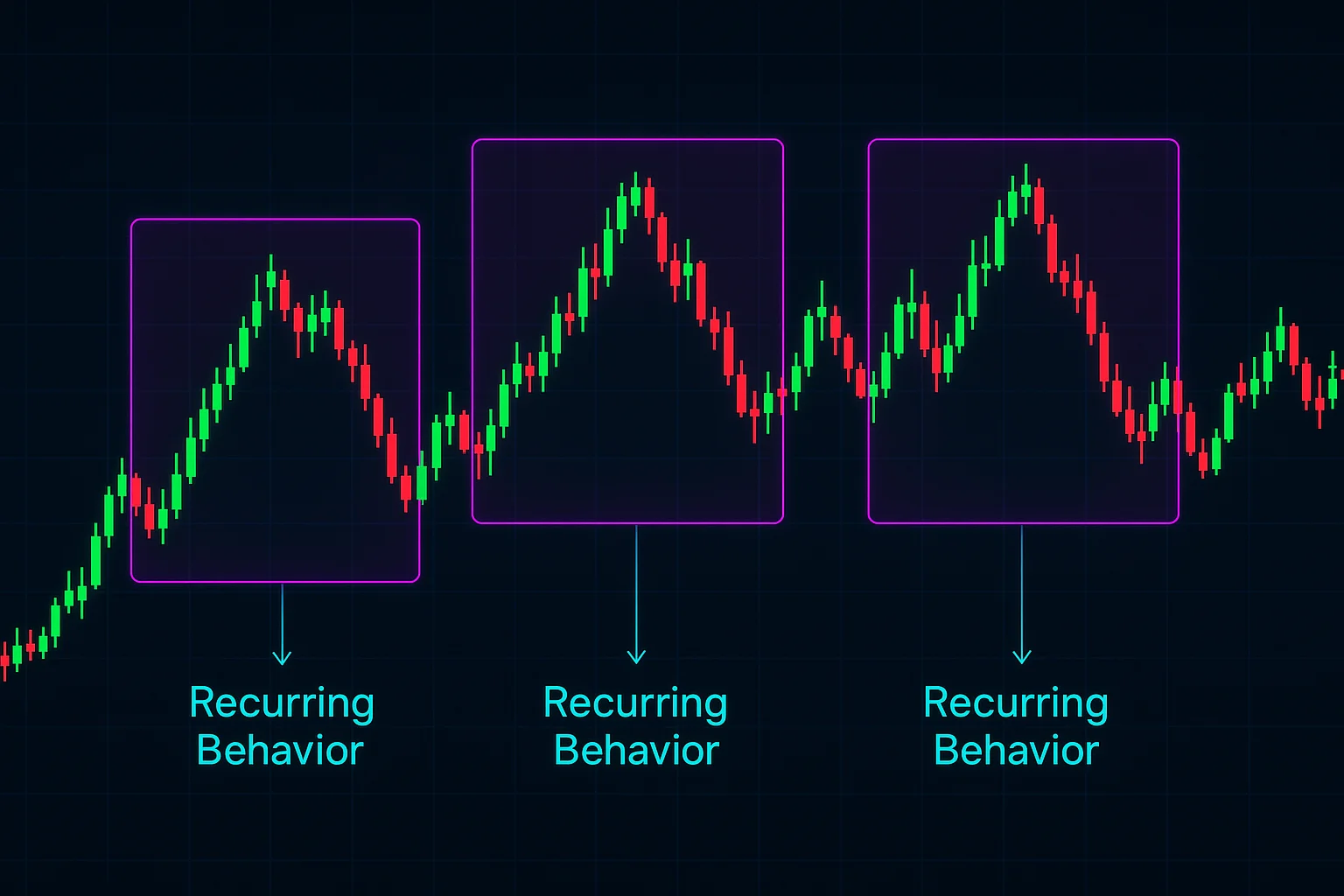 A visual representation of a repeating pattern, like a graph